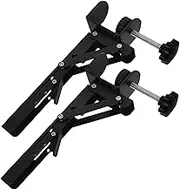 LIFKOME 2Pcs Adjustable Desk Side Extender Clamp Foldable Ergonomic Arm Rest Tray for Desktop No Drill Installation Fits Various Desk Thicknesses for Use