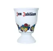 Volkswandertage Kleinschwarzenlohe 1988 Germany Floral Porcelain Egg Cup NEW