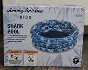 TOMMY BAHAMA Kids Shark Pool ~ Age 3+ Summer Swim 34" Round Mini Inflatable NEW!