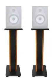 (2) Rockville 28" 2-Tone Studio Monitor Speaker Stands For Samson Resolv SE5