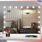 17 Bulbs Lighted Hollywood Mirror Vanity Mirror with Lights for Makeup with USB