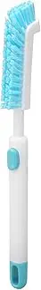 Fish Tank Cleaning Brush High Density Retractable 180 Degrees PET Moderate Hardness Fish Tank Brush Cleaning Sturdy ABS Handle Small Brush Aquarium Edge Cleaning