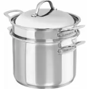 Chasseur Maison Multi Pot Set 24cm/7.6L Stainless Steel with Pasta & Steamer Ins