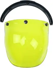GUYOS 3-Snap Bubble Wind Shield Visor for Biltwell Gringo&Bonanza Motorcycle Helmet