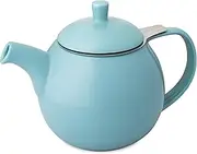 FORLIFE Curve Teapot with Infuser, 24-Ounce, Turquoise