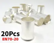 20 Pcs AWG 2/0 Gauge Uninsulated Wire Ferrules Crimp Ferrules EN70-20