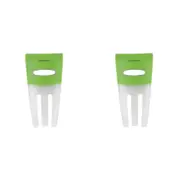 2x Dexas 26.5cm Silicone Salad Hands Fruit/Vegetable Mixer Kitchen Utensil Green