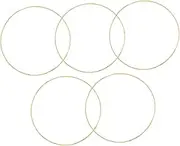 Cabilock 5Pcs Metal Hanging Rings for DIY Dream Catchers Wind Chimes and Crafts Hoops for Home Decor Creative Projects and Party Decorations
