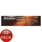 12 x Betadine Cold Sore Ointmment 7.5G