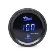 Universal 2inch 52MM 52MM Digital Display Car Fuel Level Gauge 240-33 Ohms Blue Led/Red Led 12V