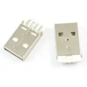 10Pcs USB 2.0 Male Type A 4 Pin Solder Plug Connector For DIY