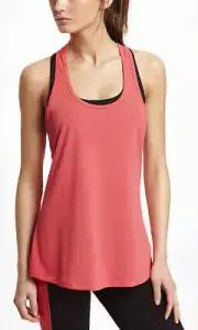NWT Women Express Core Honeycomb Mesh Tank-Salmon-XS
