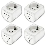 4x Sansai Universal Travel Power Adapter UK/USA/EU/Asia/ Sockets to AU/NZ Plug