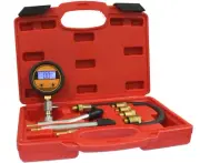 DIGITAL LCD GAUGE ENGINE COMPRESSION CHECK TESTER 4 AUTO PETROL GAS CYCLINDER