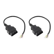 OBD2 16Pin Female / Male Plug Extension Connector Diagnostic OBDII Opening Cable