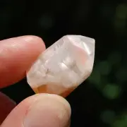 White Amphibole Quartz Crystal Mini Tower, Angel Phantom Quartz, Brazil e25