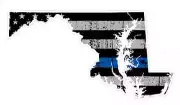 Maryland State (U21) Cop Thin Blue Line Vinyl Yeti Tumbler Decal Sticker