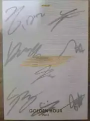 ateez autograph album with handwritten messages