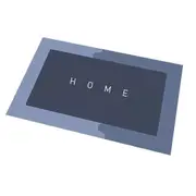 Super Absorbent Bath Floor Mat Soft Quick-Drying Non-Slip - Rectangle Blue