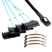 SFF-8482 Hard Disk to Internal 36Pin Mini SAS SFF-8087 Host and Power Cable 0.5M