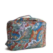 Vera Bradley Premium Cotton Hanging Travel Organizer Flowers + Feathers