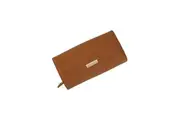 Tosca Women's Ladie's Card Cash Holder Multi Slot Wallet Purse 18.5x4x9.5cm Tan