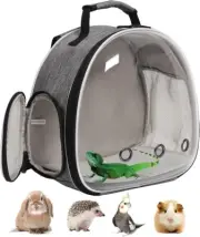 Guinea Pig Backpack Carrier, Space Capsule Clear Bubble Window Small Animal Rept