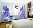 3D Swan Flower 52 Blockout Photo Curtain Print Curtains Drapes Fabric Window AU