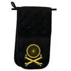 Cycling Rltw Wheel Crossbones - Novelty Mitt Oven Gloves Kitchen Chef BBQ Mitts