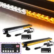 54 LED Strobe Light Bar Double Side Flashing Emergency Warning With Control Box
