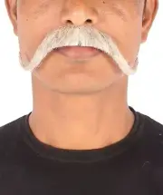 HPO Adult Men's Watson Fake Human Facial Hair Mustache, M-1268
