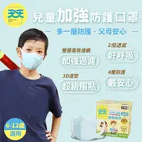 在飛比找PChome24h購物優惠-【天天X早安健康聯名 兒童加強防菌醫用口罩】 兒童防護加強醫