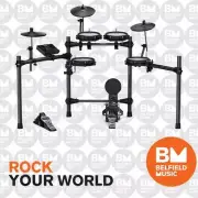 NU-X NXDM210 Portable 8-Piece Electronic Drum Kit w/ Mesh Heads