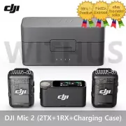 DJI Mic 2 (2TX+1RX+Charging Case) Wireless Lavalier Microphone Full Set - Fedex