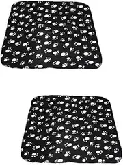 BESPORTBLE 2pcs Blanket with Prints 60 * 70cm Mat Dog Bed Pet Blanket