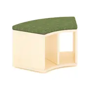 Jooyes Puzzle Series Kids Arc Book Storage Bench with Cushion