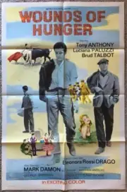 Luciana Paluzzi Anthony WOUNDS OF HUNGER 1960 27x41 Org Movie Poster 1287