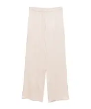 Elastic waist casual pants 46 Nude