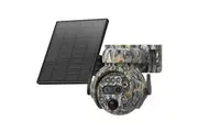 Security Hunting Camera Outdoor Game 4G 6MP Solar Powered 12X Zoom Surveillance System Battery Home CCTV 360 View PTZ Wildlife Animal Monitoring Cam