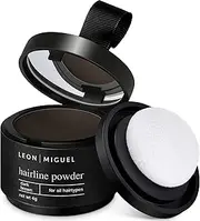 LEON MIGUEL Hair Line Powder - concealer/counter powder - 4g hair thickening and hair filler with shadow make-up waterproof (DARK BROWN)