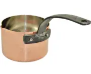 BAUMALU Smooth 2 mm Copper Sauce Pan 0.8qt with Spout Alsace France New