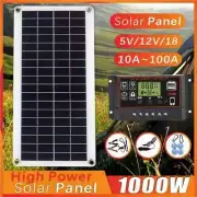 20/1000W Solar Panel 12V Solar Cell 100A Controller Solar Panel for Phone RV Car