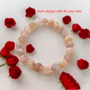 50％OFF / Sakura Cherry Blossom Crystal Bracelet, Nature Gems - Bring Calm & Love