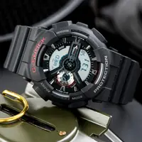 在飛比找PChome24h購物優惠-G-SHOCK 暗黑重機裝置指針雙顯概念錶-黑x紅/55mm