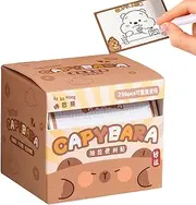 Xatteua Capybara Sticky Notes | 256 Sheets Note Pads in Cute Cartoon Capybara Shape - Long-Lasting Paper Craft Memo Pad for Offices Bedrooms and Dressers