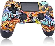 Wireless controller for P-S4, compatible with Slim/Pro console (Graffiti)