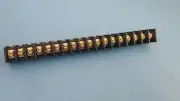 Terminal Barrier Strip Block, 10A, 300V, 18 Position, 2 Wall, 16-22AWG, one