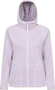 [Mountain Warehouse] Nevis Full Zip Womens Fleece Jacket - Lightweight, Compact & Breathable Coat with Pockets - For Spring Summer Walking &Travelling Light Pink Women's Size 10, Light Pink, 6