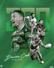SOUTH SYDNEY RABBITOHS team PLAYER LEGEND post,BARGAIN NRL RUGBY,2