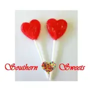 RED HEART LOLLIPOPS 100CT bulk lolly pops candy buffet lollies parties